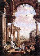 COCK, Paul de Landscape with Roman Ruins oil